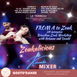 From A to Zouk and Zoukalicious mixer